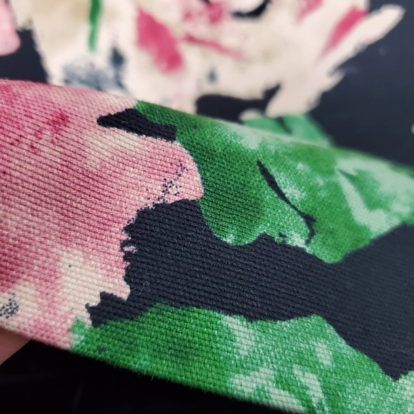 Talbots Petites Women Floral Business Casual Nature Zip Closure Skirt Size 2P - Picture 8 of 9